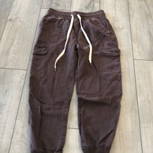 brown cargo pants from aerie